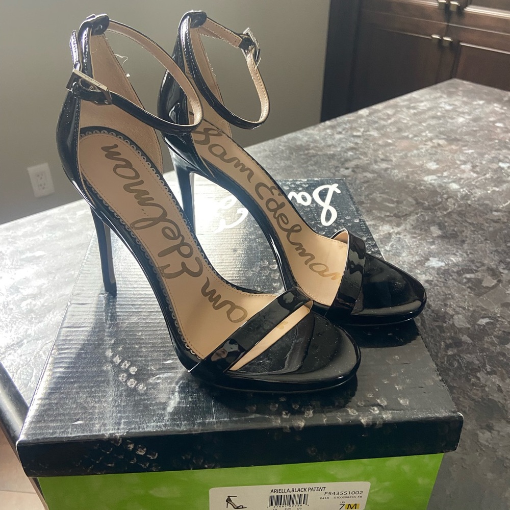 Sam Edelman Black Patent Leather Heels